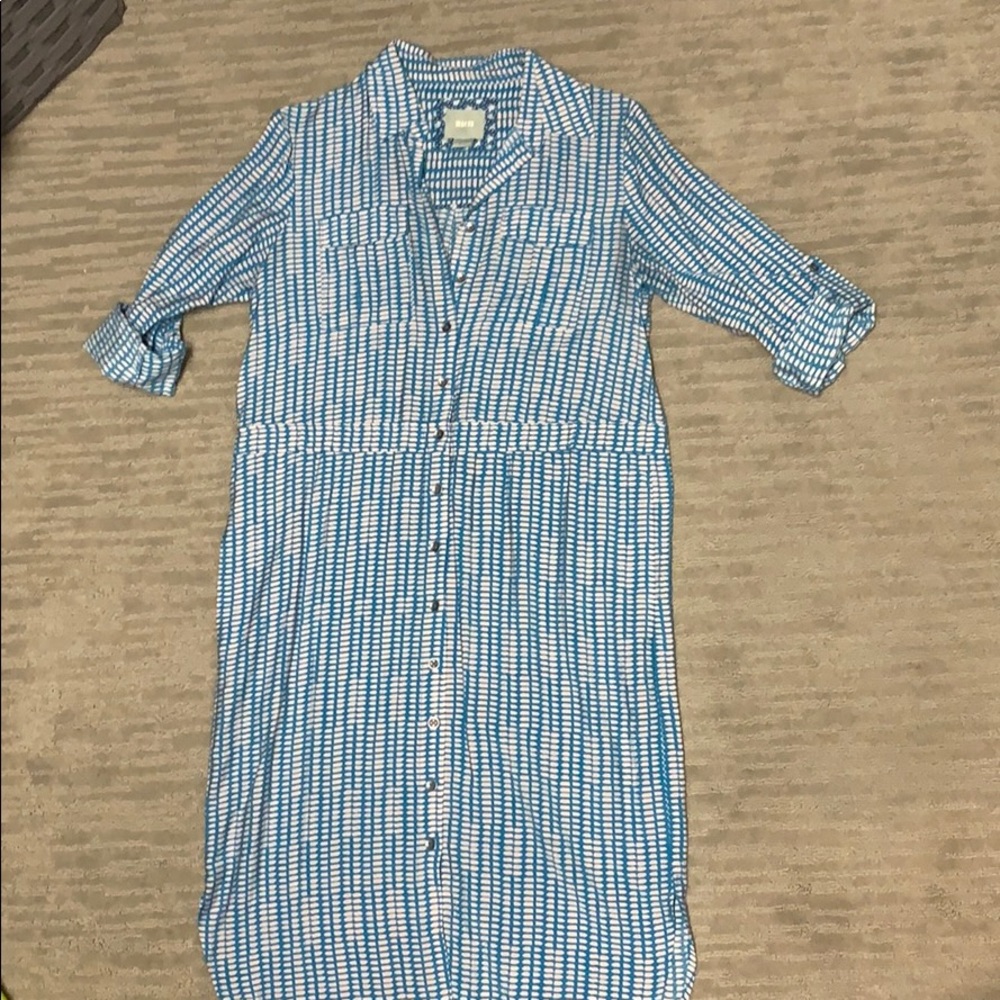 Women’s Maeve rollsleeve print shirt dress size 2P